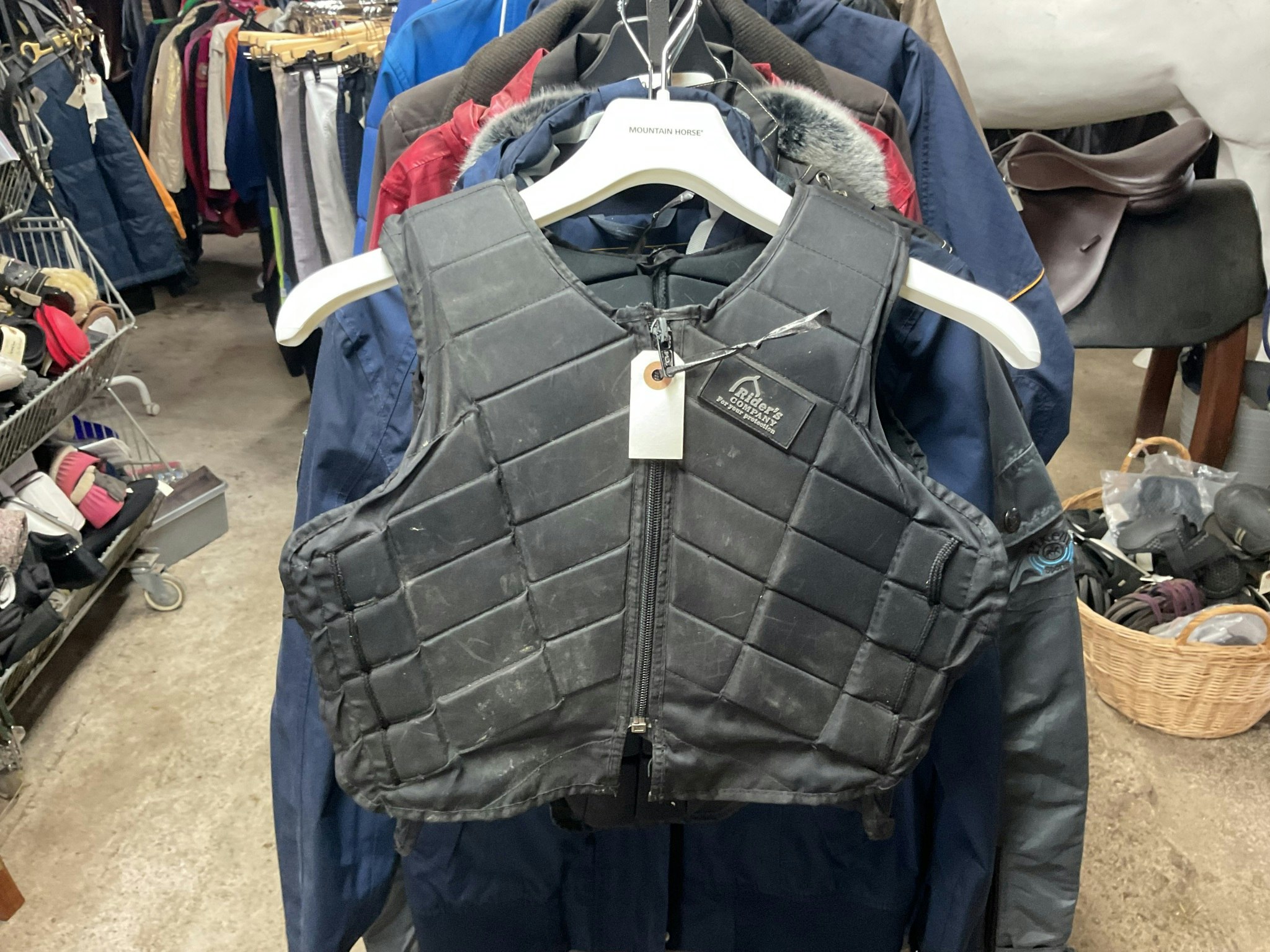 Riders company,säkerhetsväst,svart,stl 12