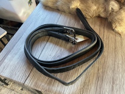 Stigläder,svarta, 125 cm