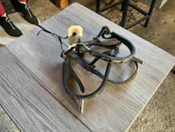 Sprenger,Sporrar med läderrem,gummiskydd,25 mm