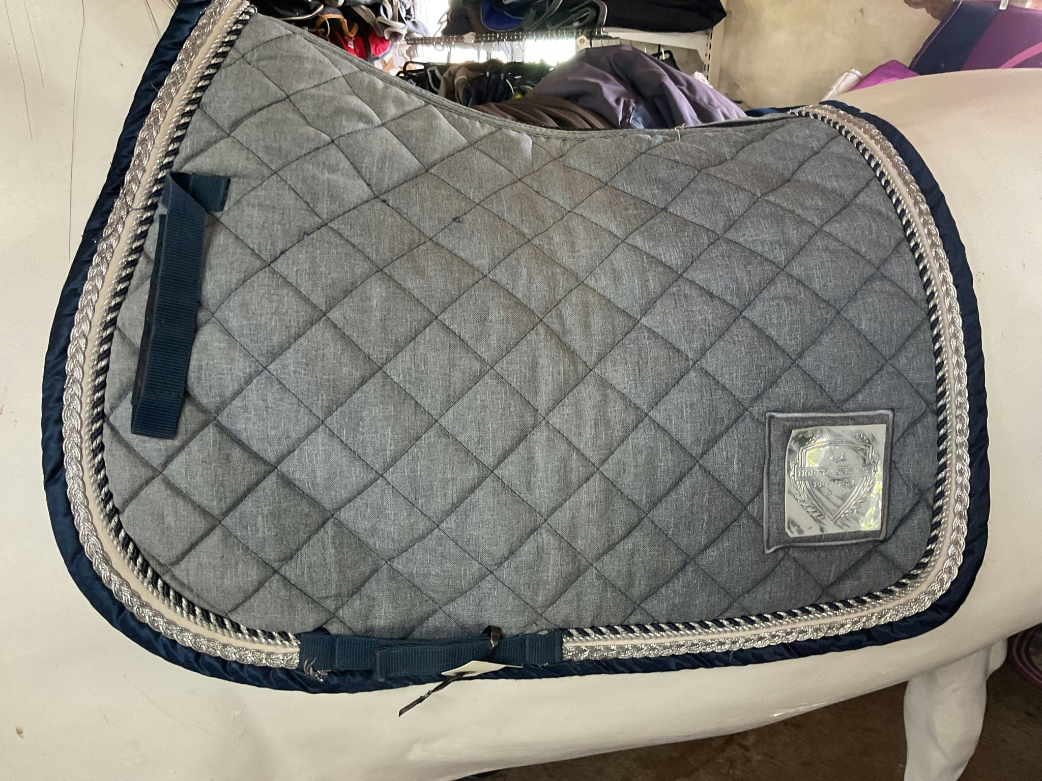 Horse comfort schabrak,grått med bling,f