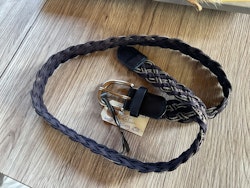 Pikeur skärp,ca 90 cm, blått med bling