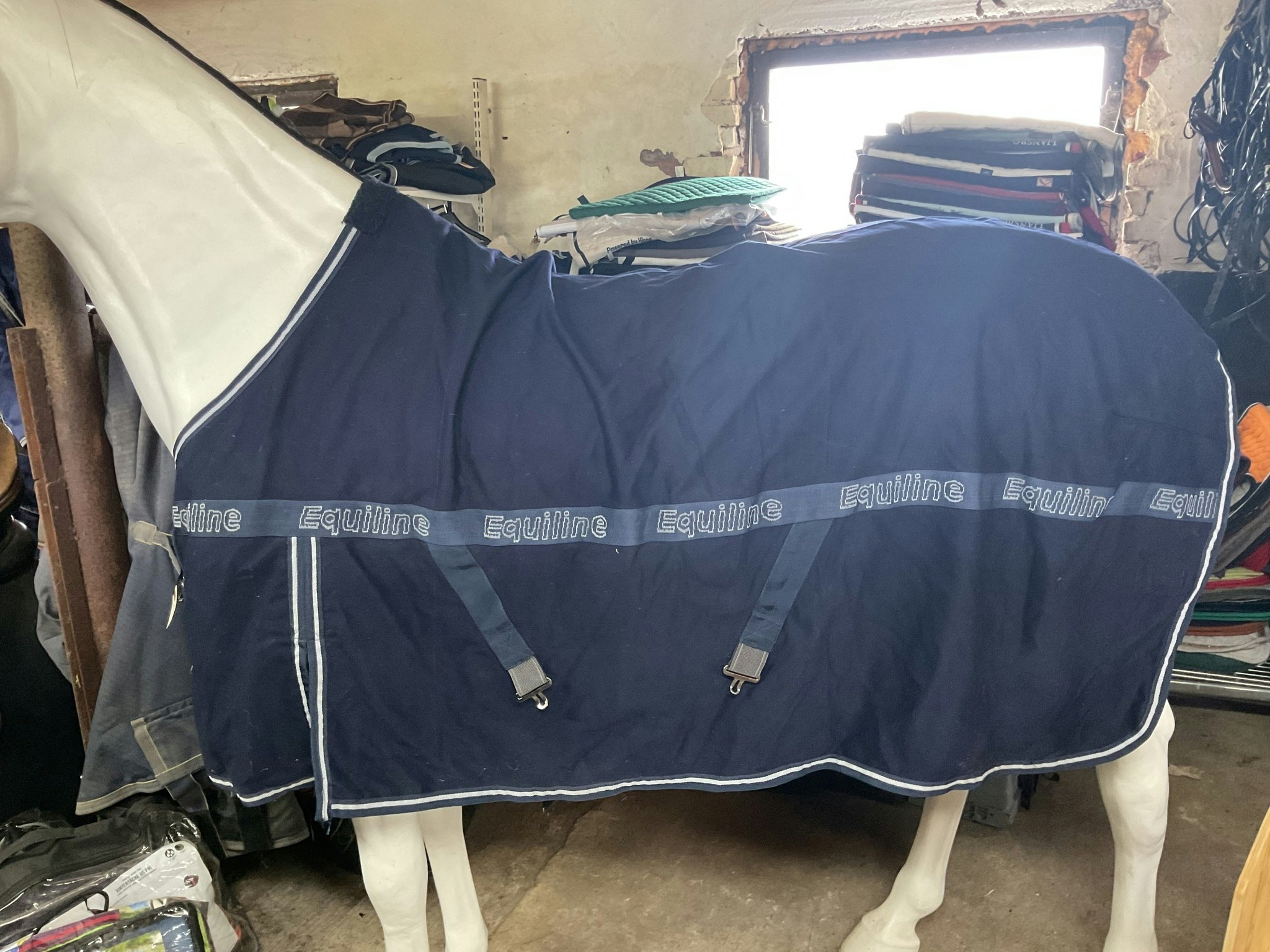 Equiline bomullstäcke,blått, stl m