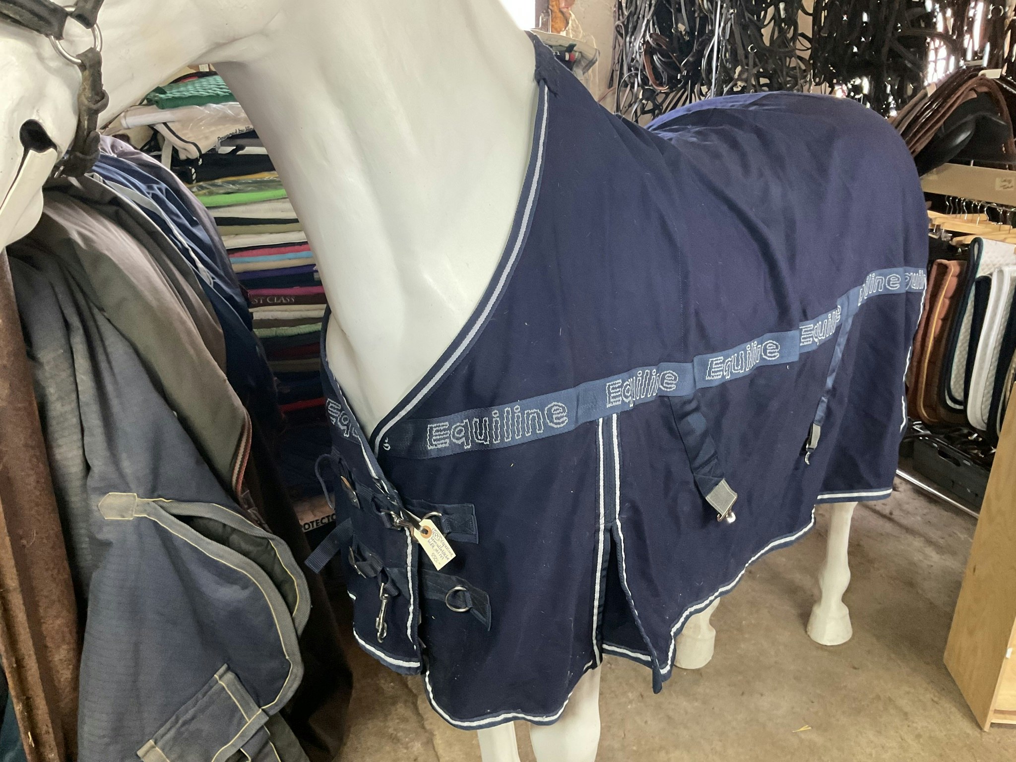 Equiline bomullstäcke,blått, stl m