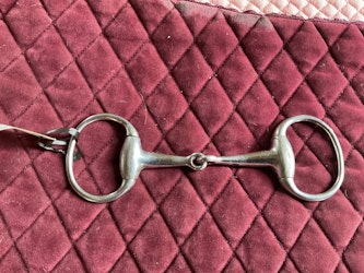 Tvådelat d-ringsbett, 12,5 cm