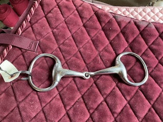 Tvådelat d-ringsbett, 12,5 cm