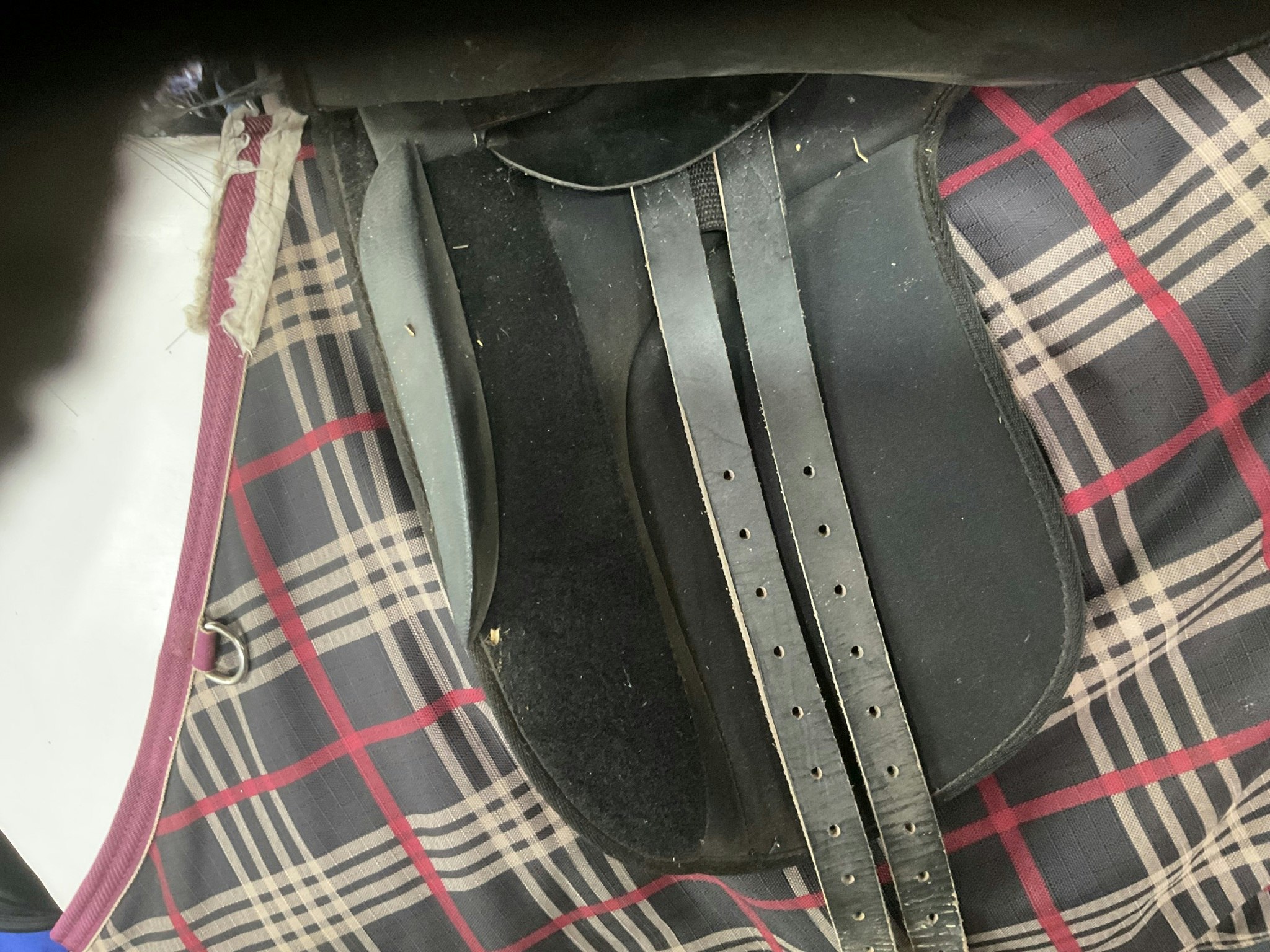 Clarisge house,dressyrsadel, 17,5”, svart, 31 bom, släppt en söm