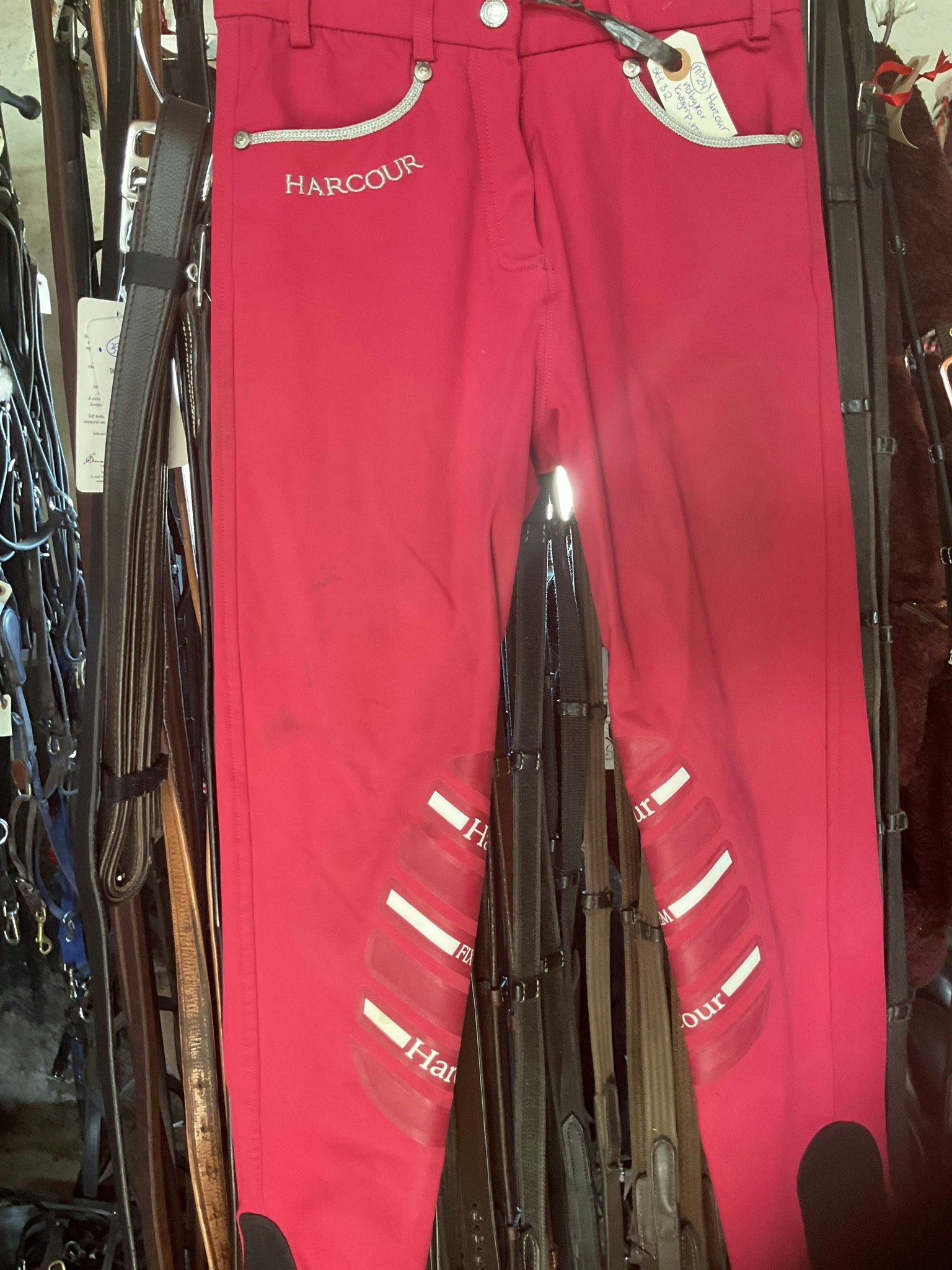 Harcour ridbyxor, knägrip, rosa, stl 32