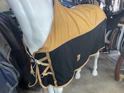 Fleecetäcke 115 cm, svart/gult
