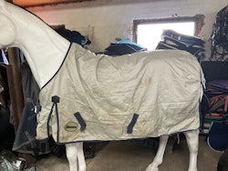 Onehorse,regntäcke,fleece insidan,ett knäppe sönder,125 cm, otvättat