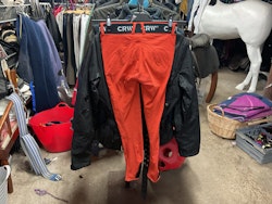 CRW tunna ridbyxor med knögrip,orange,stl 150