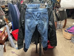 Dirty denim jeans ridbyxor,knägrip,stl 140