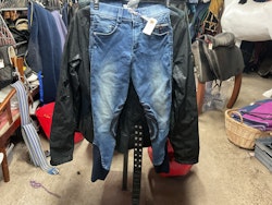 Dirty denim jeans ridbyxor,knägrip,stl 140