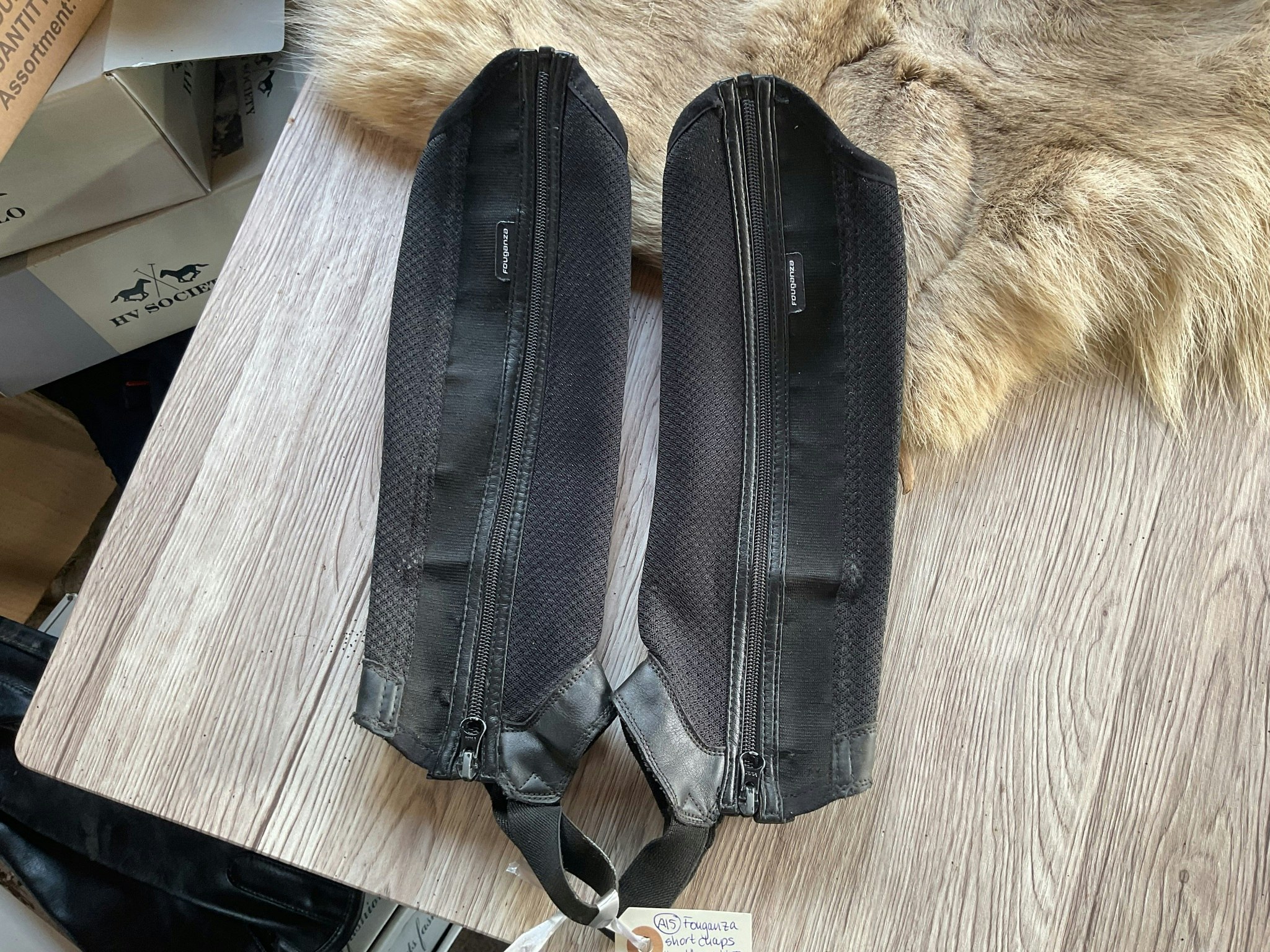 Fouganza shortchaps,”nät”, 10 år/höjd 32 cm