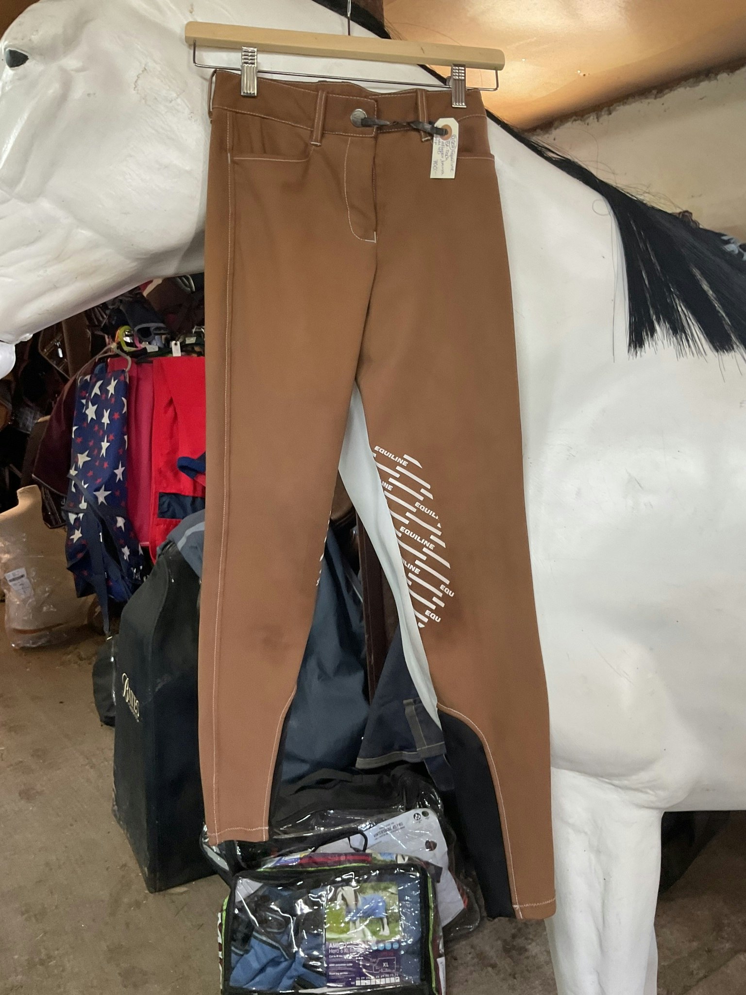 Equiline BX-tech ridbyxor,bruna,stl 40,knägrip