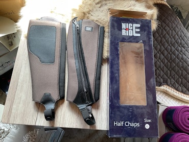 Nice ride halfchaps,bruna,stl xs,nya