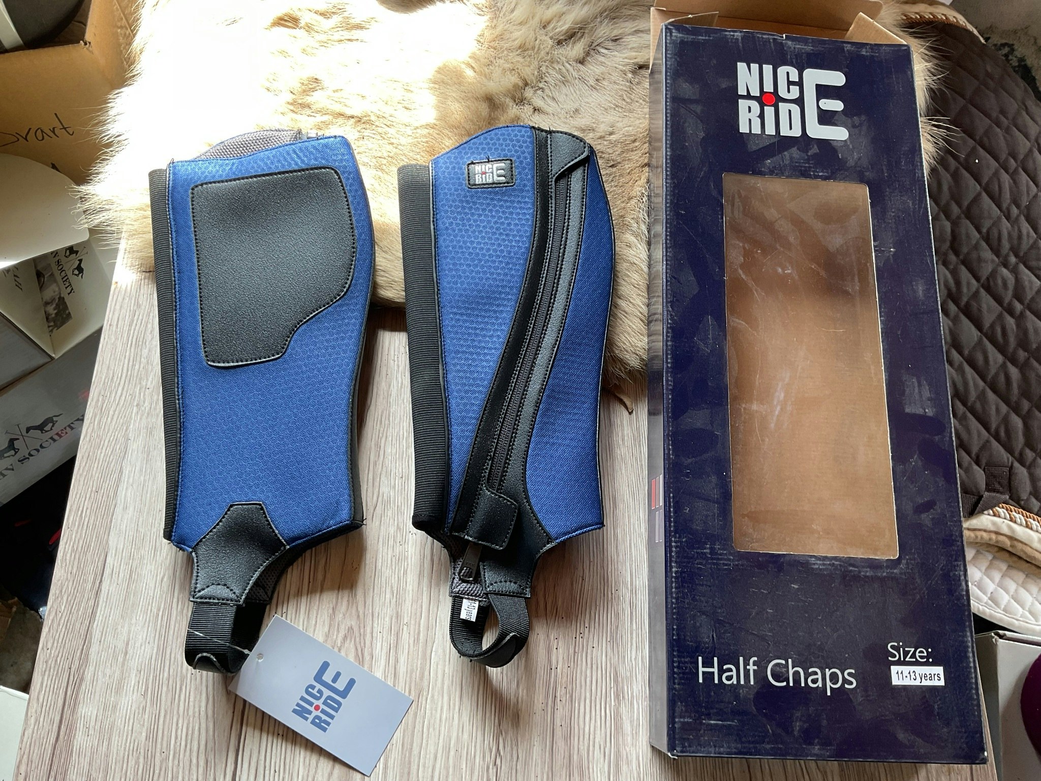 Nice ride,halfchaps,stl 11-13 år,nya