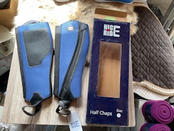 Nice ride halfchaps,blåa,stl s,nya