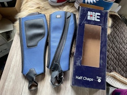 Nice ride,halfchaps,blåa,stl m,nya