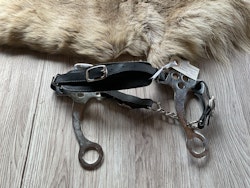 Hackamore,cob/f,svart,skänklar,18 cm