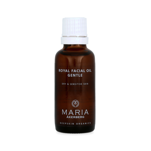 Maria Åkerberg Royal Facial Oil Gentle med eteriska oljor av Apelsin, Lavendel, Pomeransblommor (Neroli) och Olibanum är en vårdande ansiktsolja för torr och känslig hud, stärker kollagenet, och motve