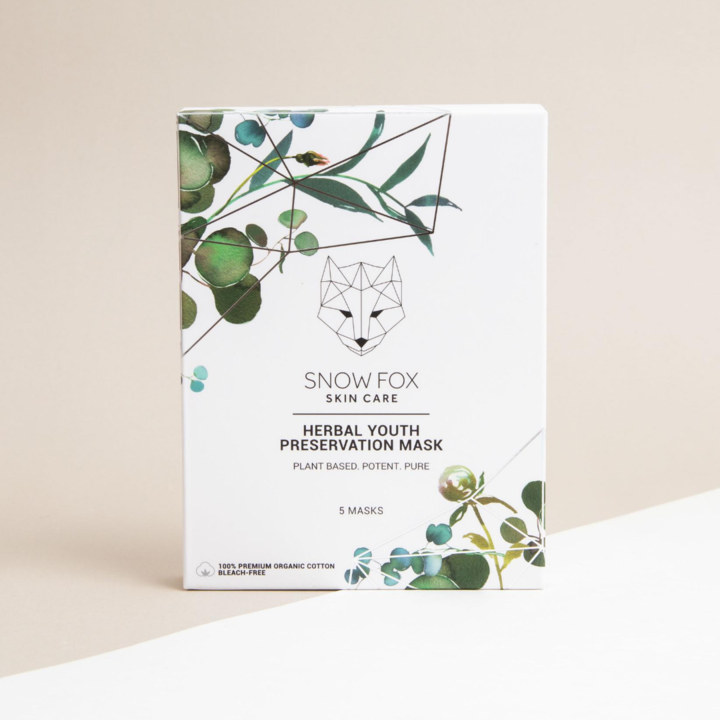 Snow Fox SHEET MASK - HERBAL YOUTH PRESERVATION 5 st