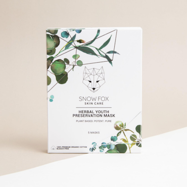 SNOW FOX SHEET MASK - HERBAL YOUTH PRESERVATION 5ST
