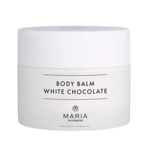 Body Balm White Chocolate från Maria Åkerberg är en väldoftande och mjukgörande kroppsbalm med en lyxig känsla för torr hud.