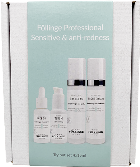 Föllinge SENSITIVE & ANTI-REDNESS - Prova-På Set Ansikte 4X15 ML