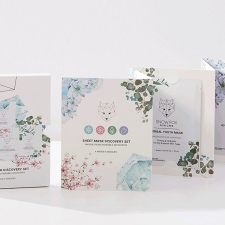 Snow Fox DISCOVERY SET 4-pack Sheet Mask