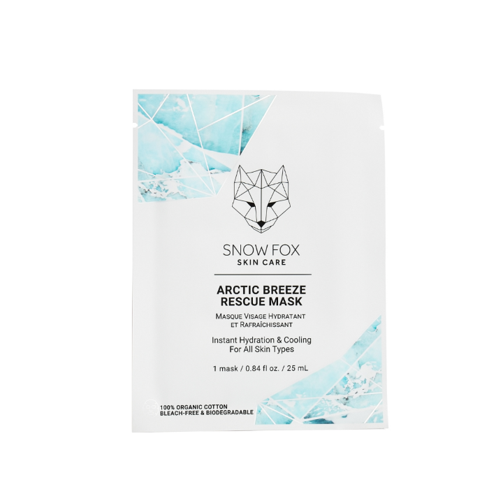 Snow Fox Sheet Mask - The SOS Mask! Första hjälpen för irriterad hud. Svalkande, lugnande, återfuktar och ger lyster. Minskar rodnad och är sammandragande på stora porer.