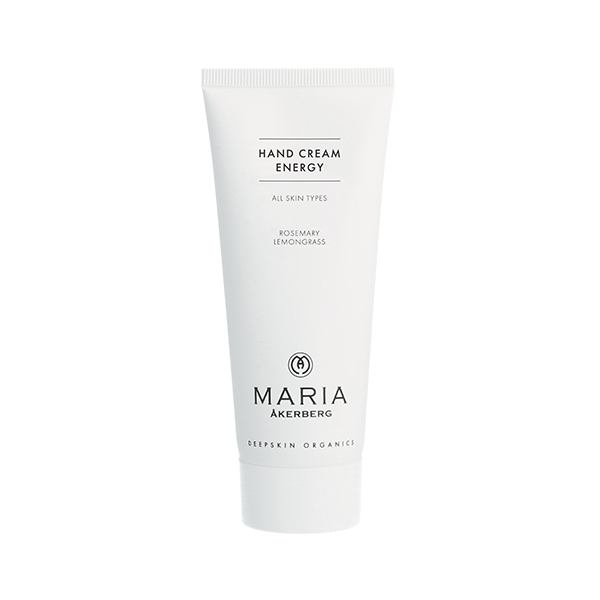 Maria Åkerberg Hand Cream Energy är en återfuktande handcreme som mjukgör torr hud på både händer och kropp.Jojobaolja, Solrosolja, Rapsolja, Bivax och Sheasmör som mjukgör torr hud. Eteriska oljor av
