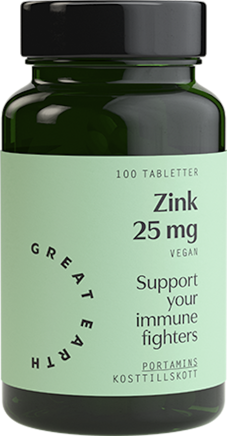 Zink 25 mg GREAT EARTH