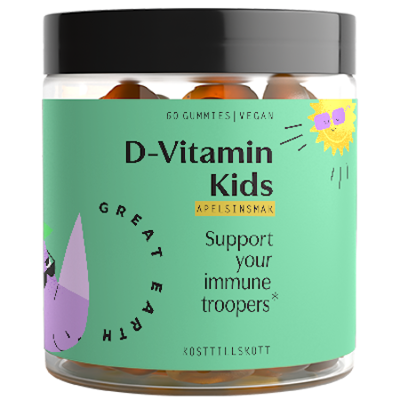 D-vitamin Kids GREAT EARTH kosttillskott för barn