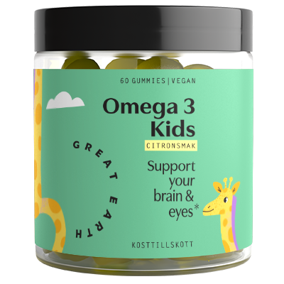 Omega 3 Kids GREAT EARTH kosttillskott för barn