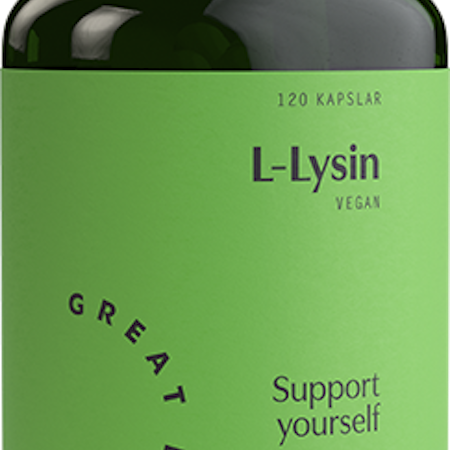 L-Lysin GREAT EARTH aminosyra för kollagenproduktion.