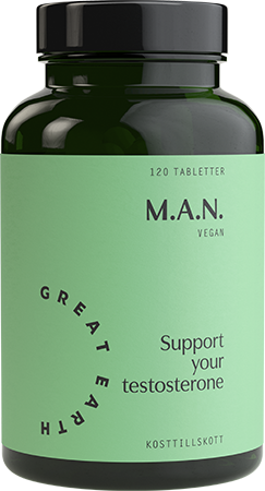 M.A.N. är ett tillskott för att hjälpa män att frigöra testosteron, höja sina energinivåer, stötta musklerna och bidra till sexlusten och immunförsvarets funktion.