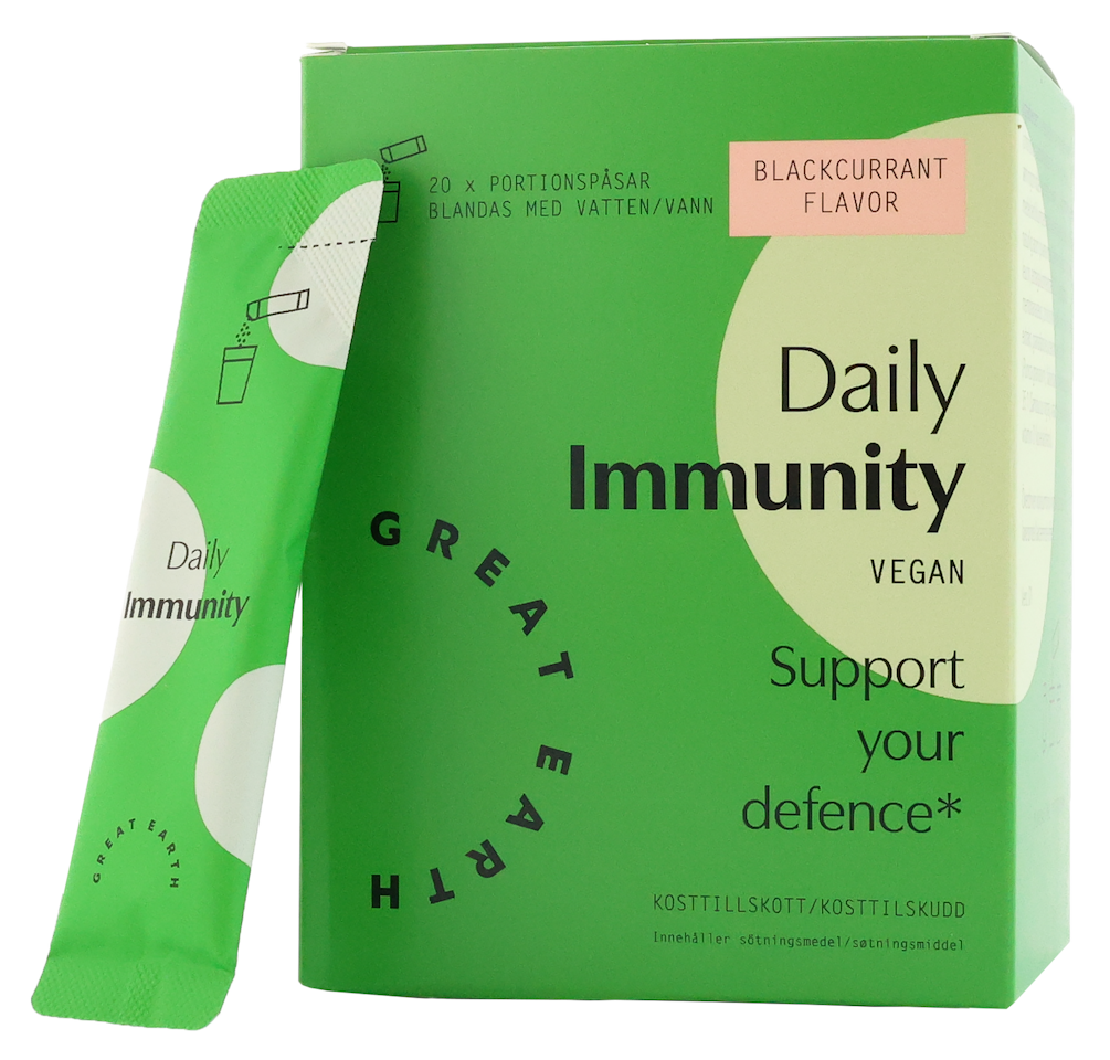 Daily Immunity GREAT EARTH minibrus för immunförsvaret