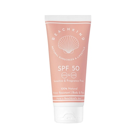 Natural Sunscreen Sensitiv Fragrance Free BEACHKIND 2 storlekar