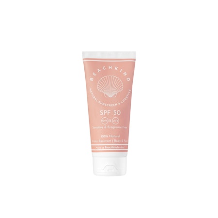 Natural Sunscreen Sensitiv Fragrance Free BEACHKIND 2 storlekar