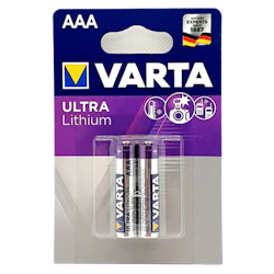 Varta AAA Lithium batteri 2-pack