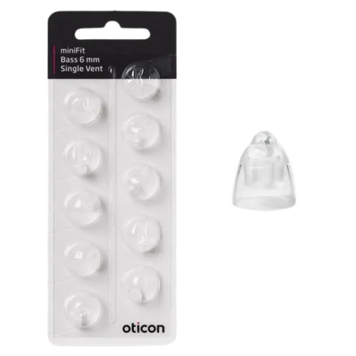 Oticon MiniFit Bass SINGLE VENT Dome 6 mm