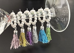Glasmarkörer "Tassels" (6st)