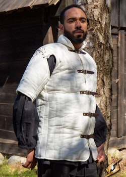 Gambeson Warrior with Short Sleeves - Natural