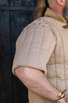 Gambeson Warrior with Short Sleeves - Desert Beige