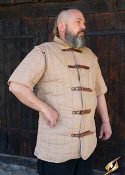 Gambeson Warrior with Short Sleeves - Desert Beige