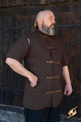 Gambeson Warrior with Short Sleeves - Brown