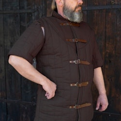 Gambeson Warrior with Short Sleeves - Brown