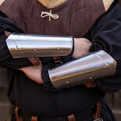 Scout Arm Guards - Polished Steel