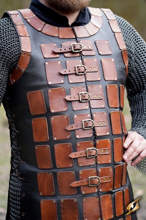 Leather Brigandine - Brun