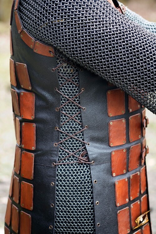 Leather Brigandine - Brun